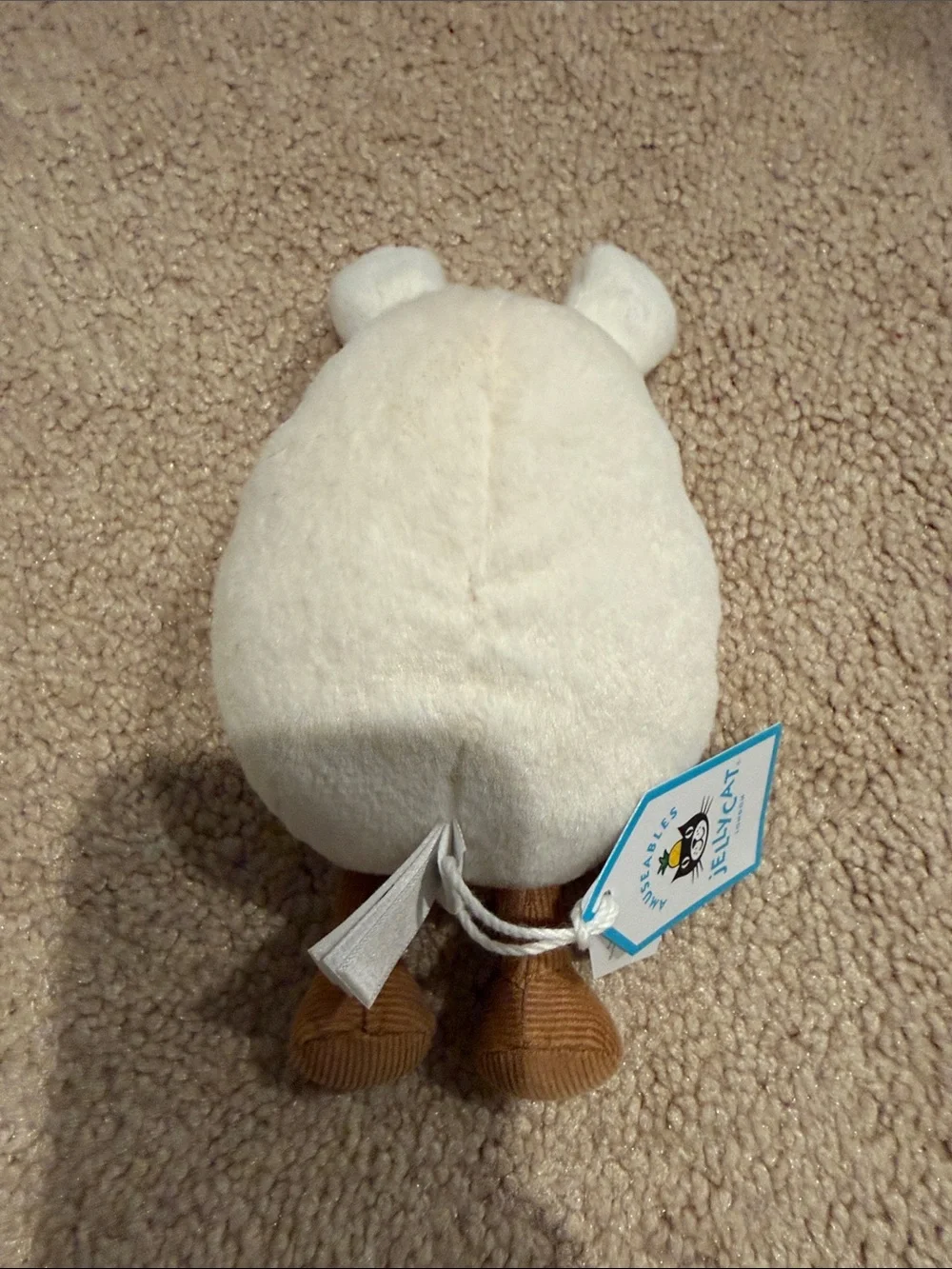Jellycat Plush Amuseables Bunny Egg Toy - Cream and Yellow nwt retired
